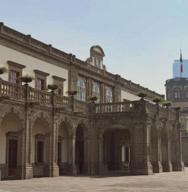 Chapultepec Castle architecture — neoclassical facade detail