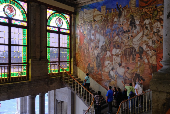 Inside Chapultepec Castle — museum halls